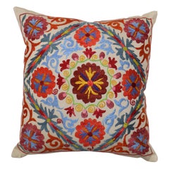 Lovely Suzani Embroidery Textile Pillow