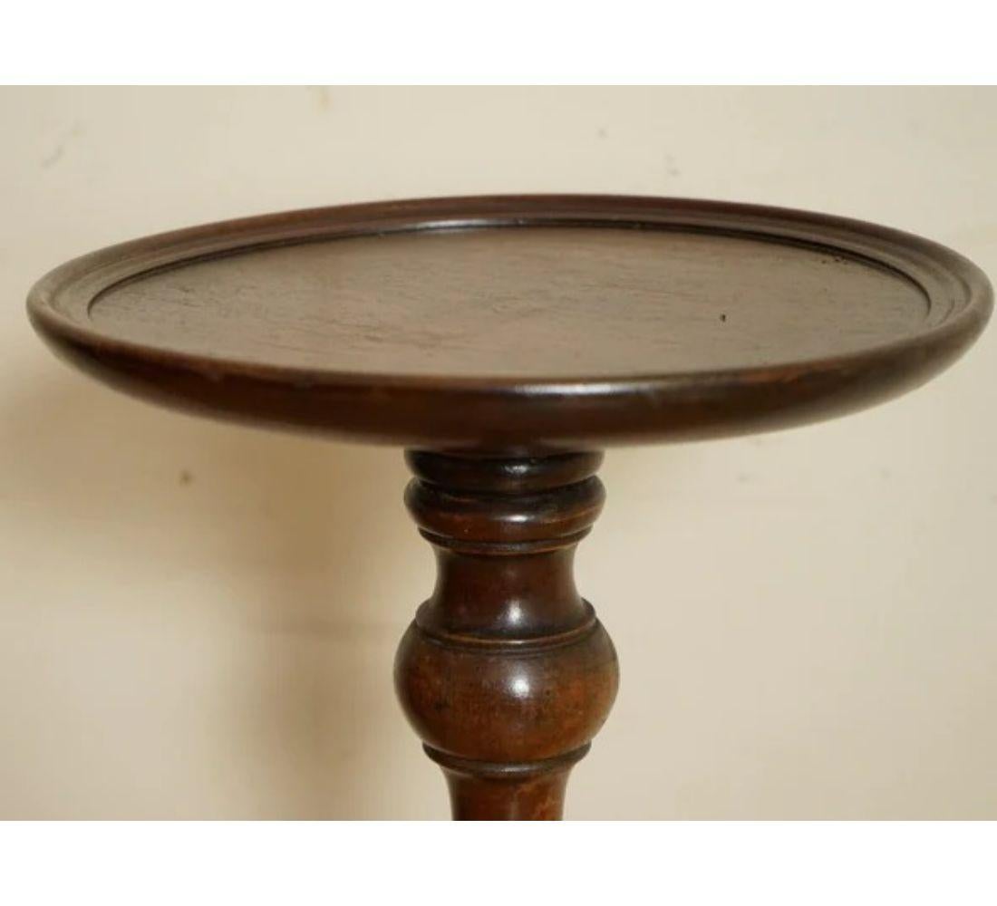 Hardwood Lovely Tall Antique Carved Victorian Pedestal Plant Display Stand End Table