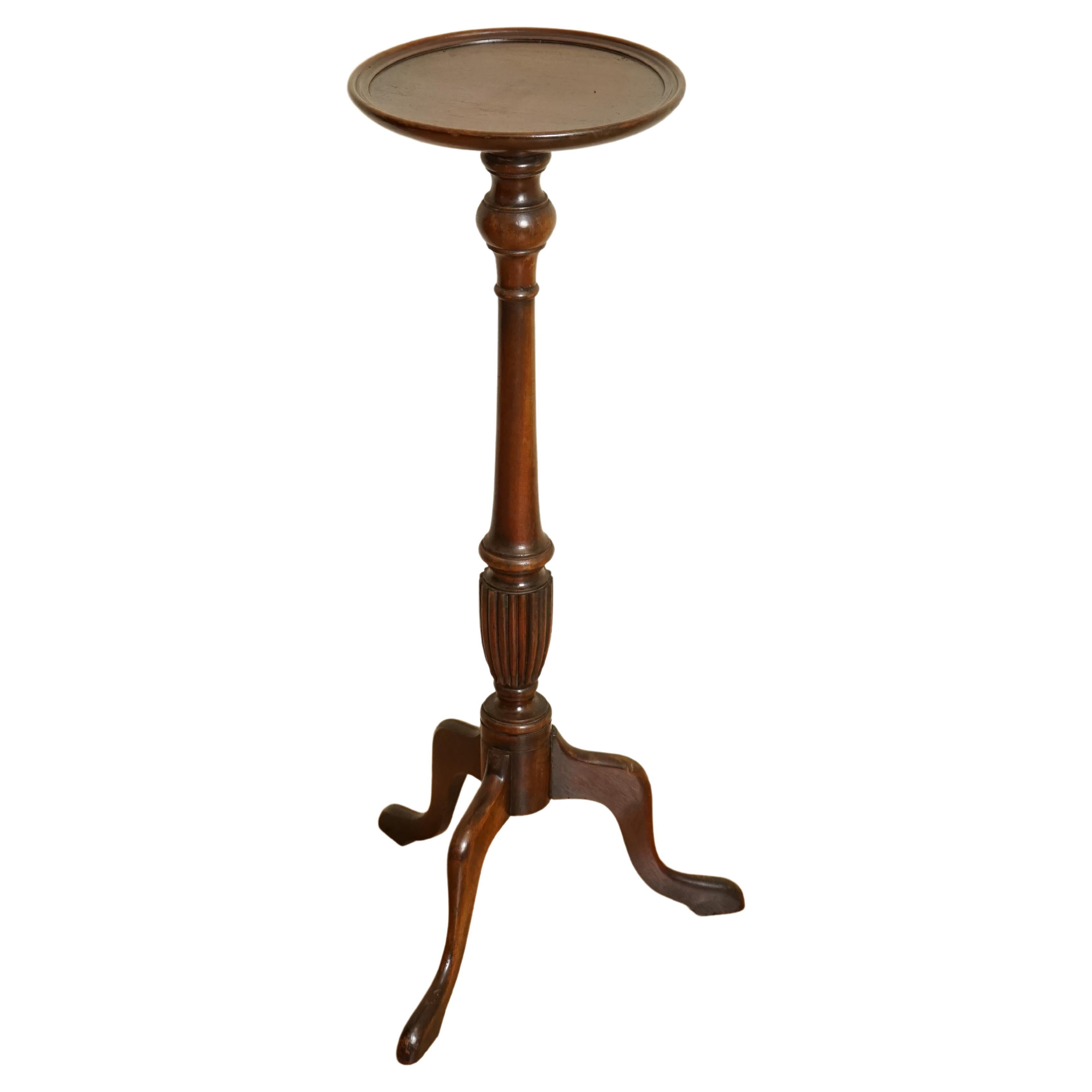 Vintage French Column Display Stand Wooden Plant Pot Stand Vase Display