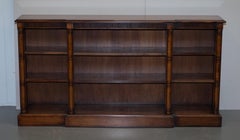 Lovely Theodore Alexander Breakfront Library Dwarf Open Bookcase