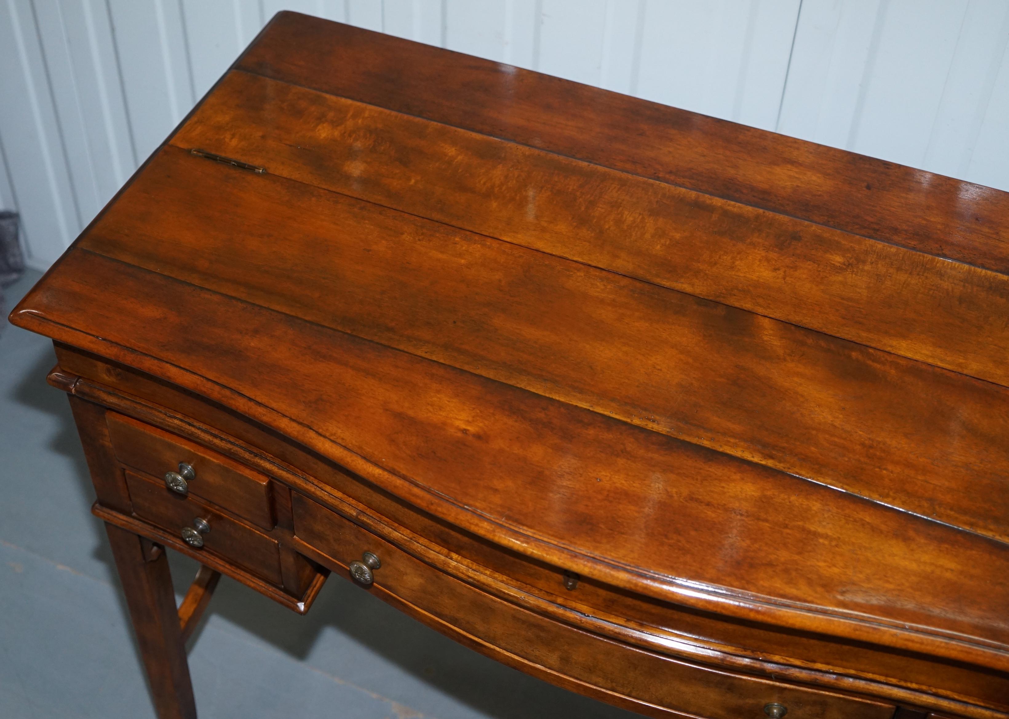 Unknown Lovely Theodore Alexander Campaign Fold Out Desk Writing Table Leather