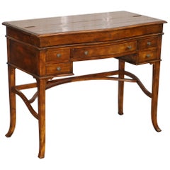 Lovely Theodore Alexander Campaign Fold Out Desk Writing Table Leather
