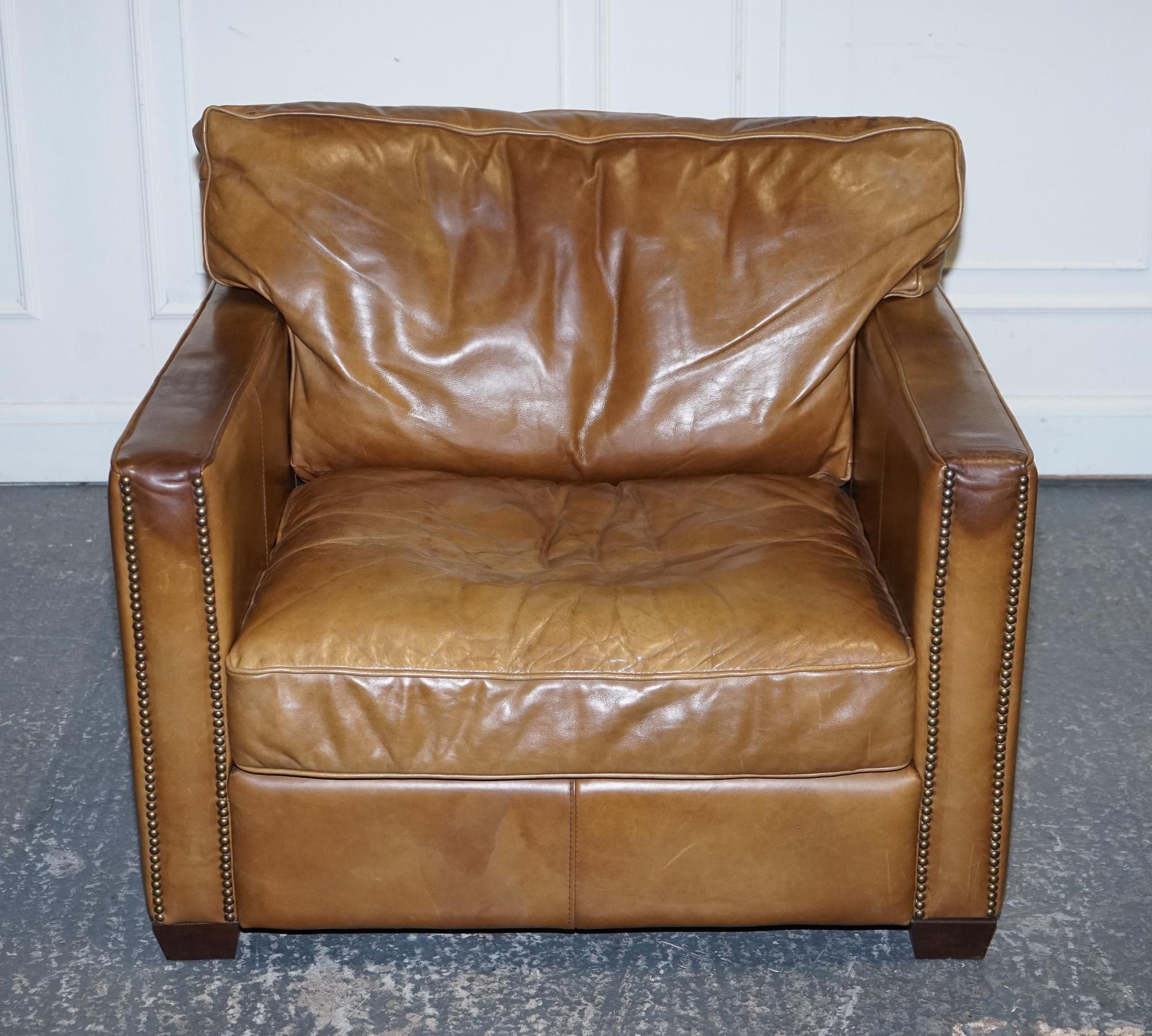 LOVELY TIMOTHY OULTON VISCOUNT PAiR DI ARMACI IN PELLE TAN RRP £ 5200 in vendita 5