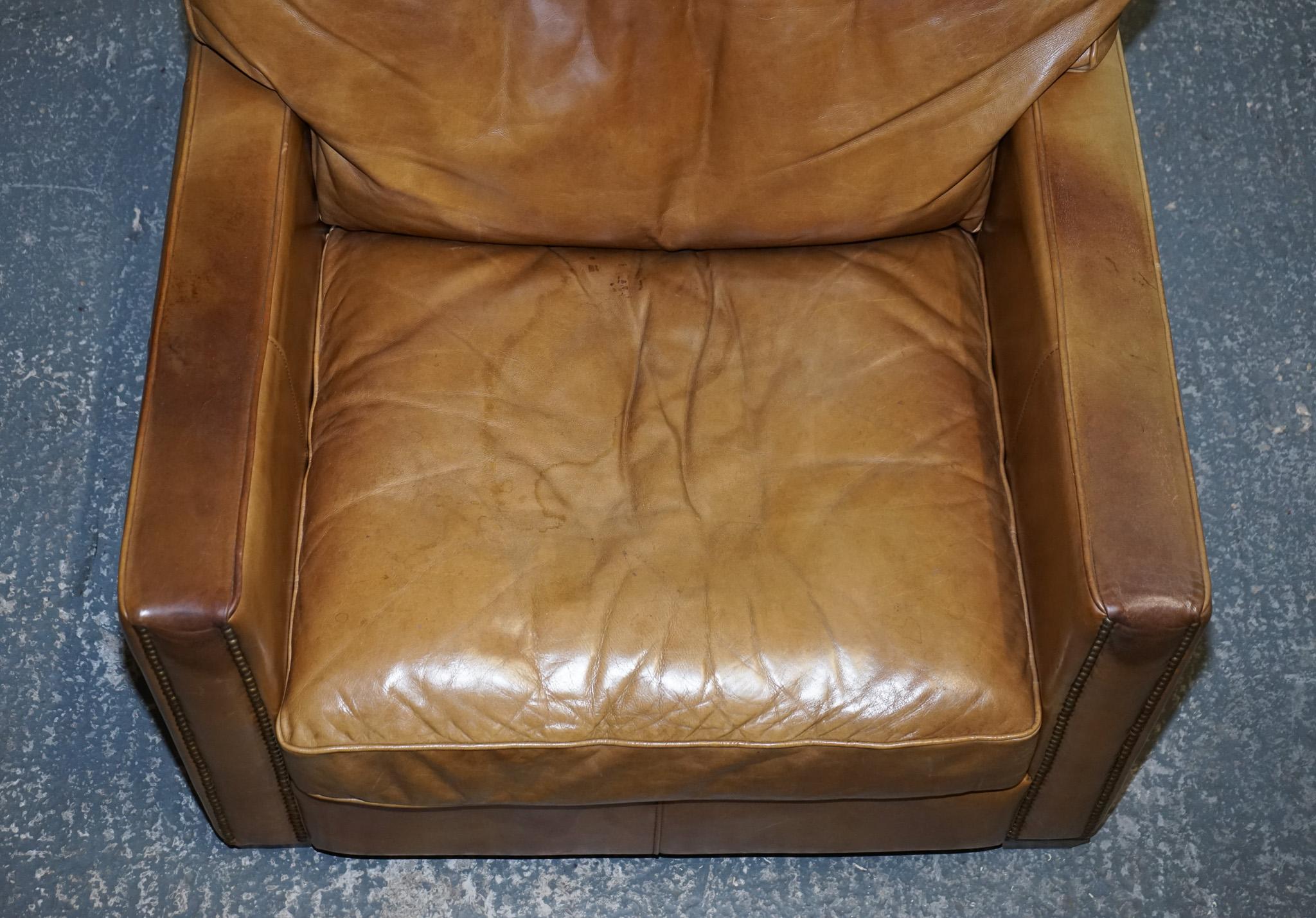 LOVELY TIMOTHY OULTON VISCOUNT PAiR DI ARMACI IN PELLE TAN RRP £ 5200 in vendita 8