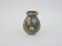 Lovely tiny "Terre-mêlée" vase by Jean Gerbino Vallauris circa 1930
