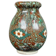 Lovely tiny "Terre-mêlée" vase by Jean Gerbino Vallauris circa 1930