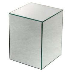 LOVELY VENETIAN GLASS BEVELLED END NIGHTSTAND SiDE TABLE PART SUITE