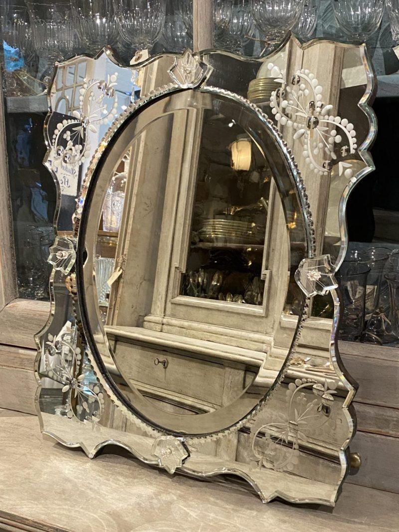 French Lovely Venetian Mirror, circa 1920s-1930s, France For Sale