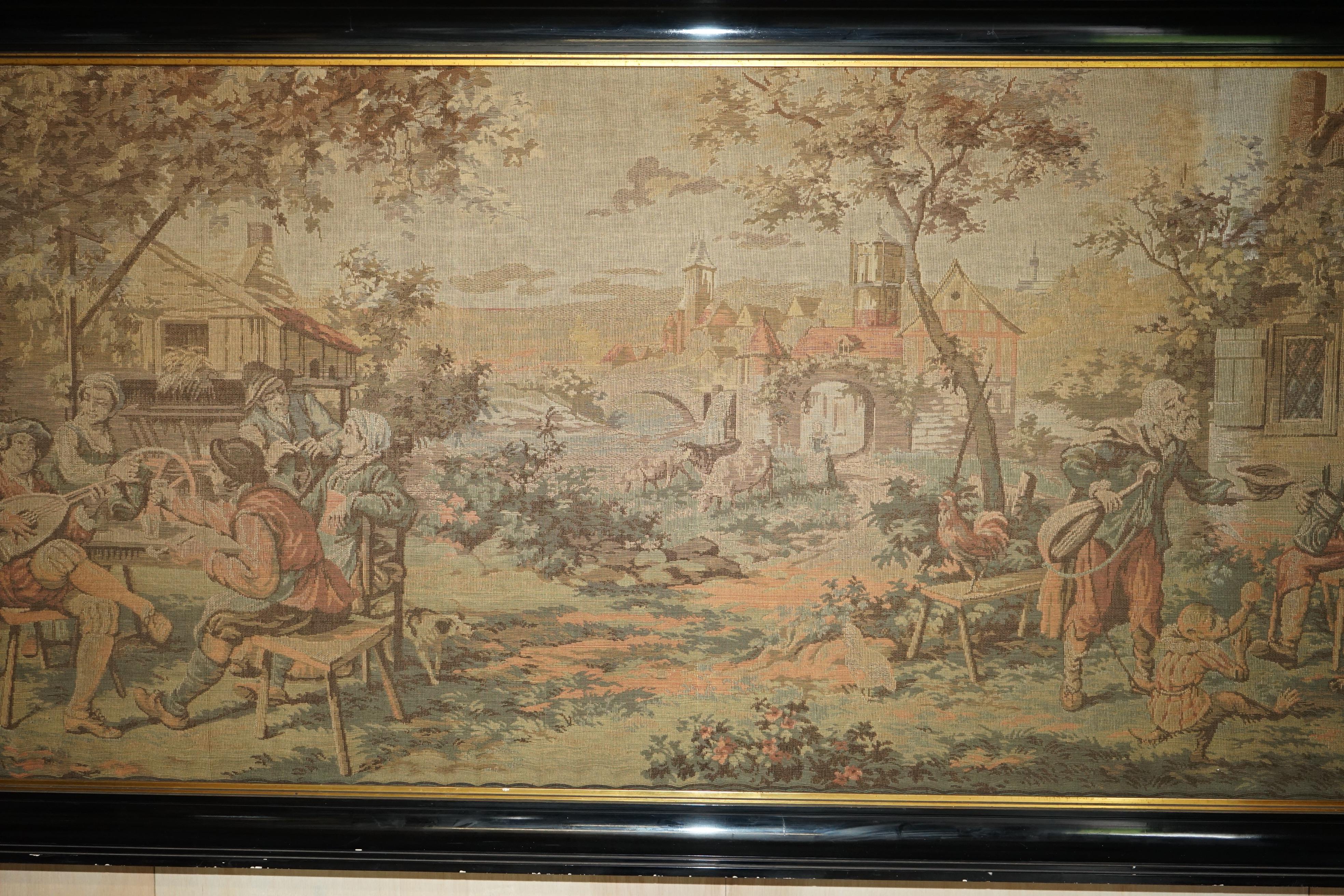 Schöner, sehr großer, antiker französischer bestickter Wandteppich Napoleon III. um 1860 im Zustand „Gut“ im Angebot in West Sussex, Pulborough