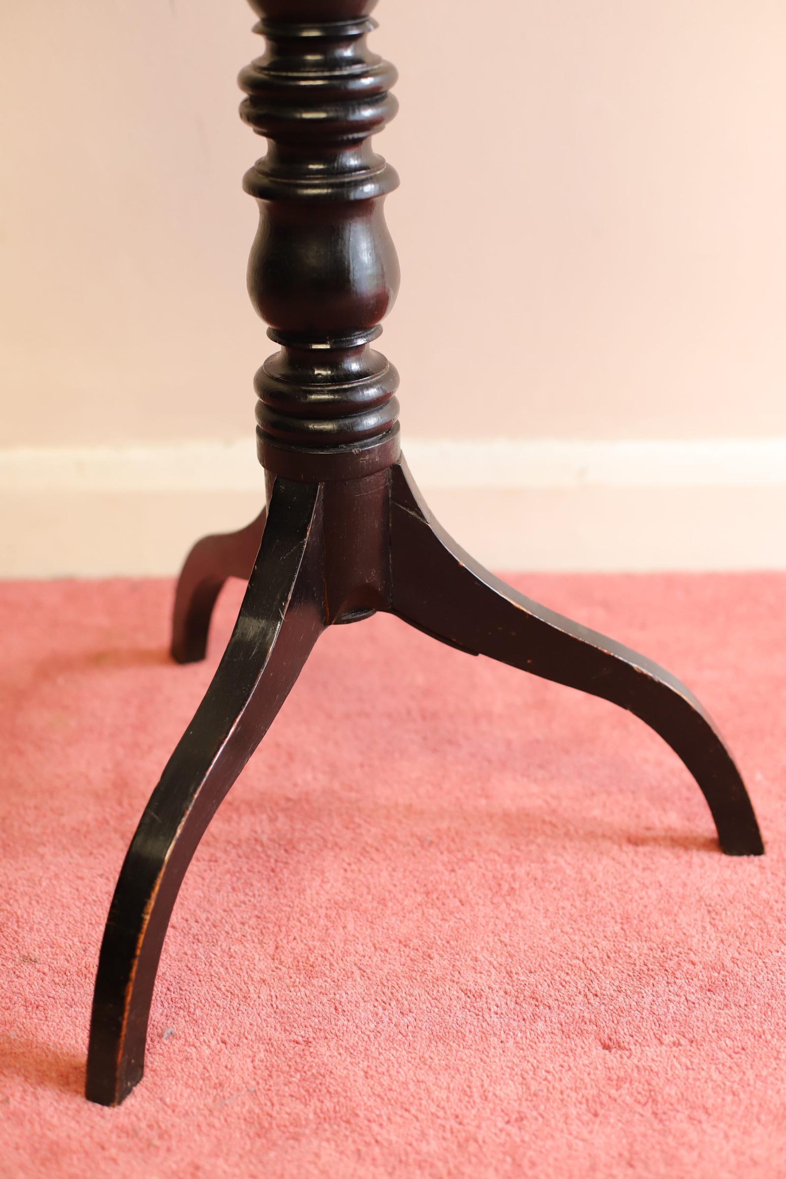 Early Victorian Lovely Victorian Ebonized Game Table made by Jennens  and Bettridge  For Sale