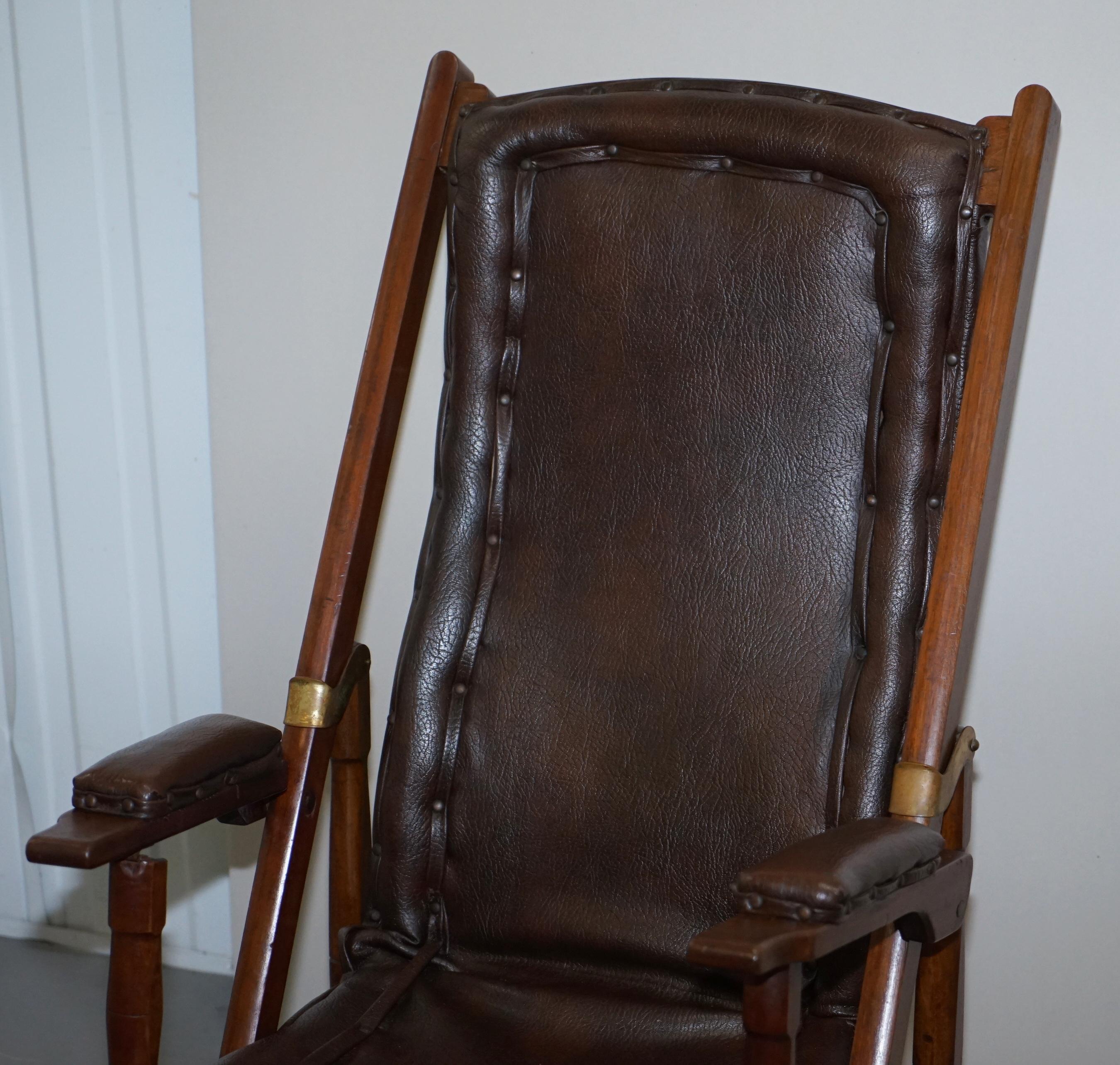 antique folding campaign chair
