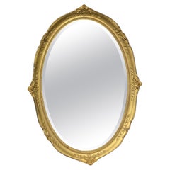 Lovely Victorian Oval Gilt Mirror