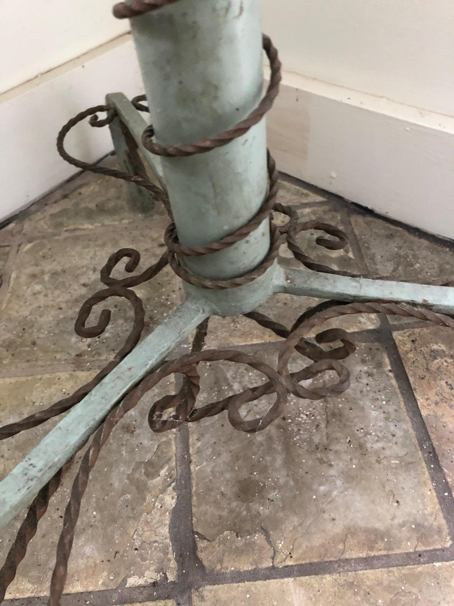 Metal Lovely Victorian Style Coat Rack with Iron Curlicues For Sale
