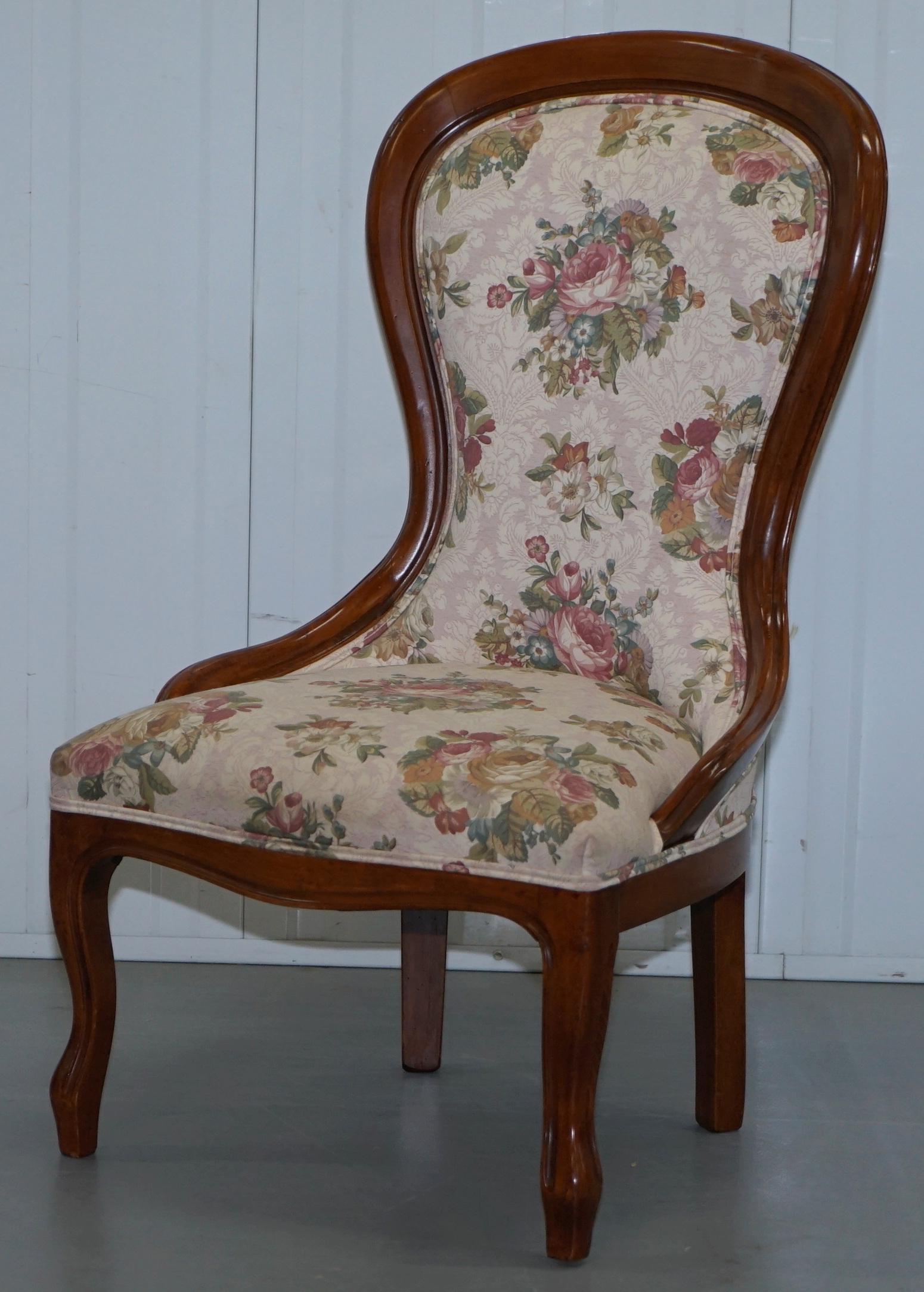 floral armchair