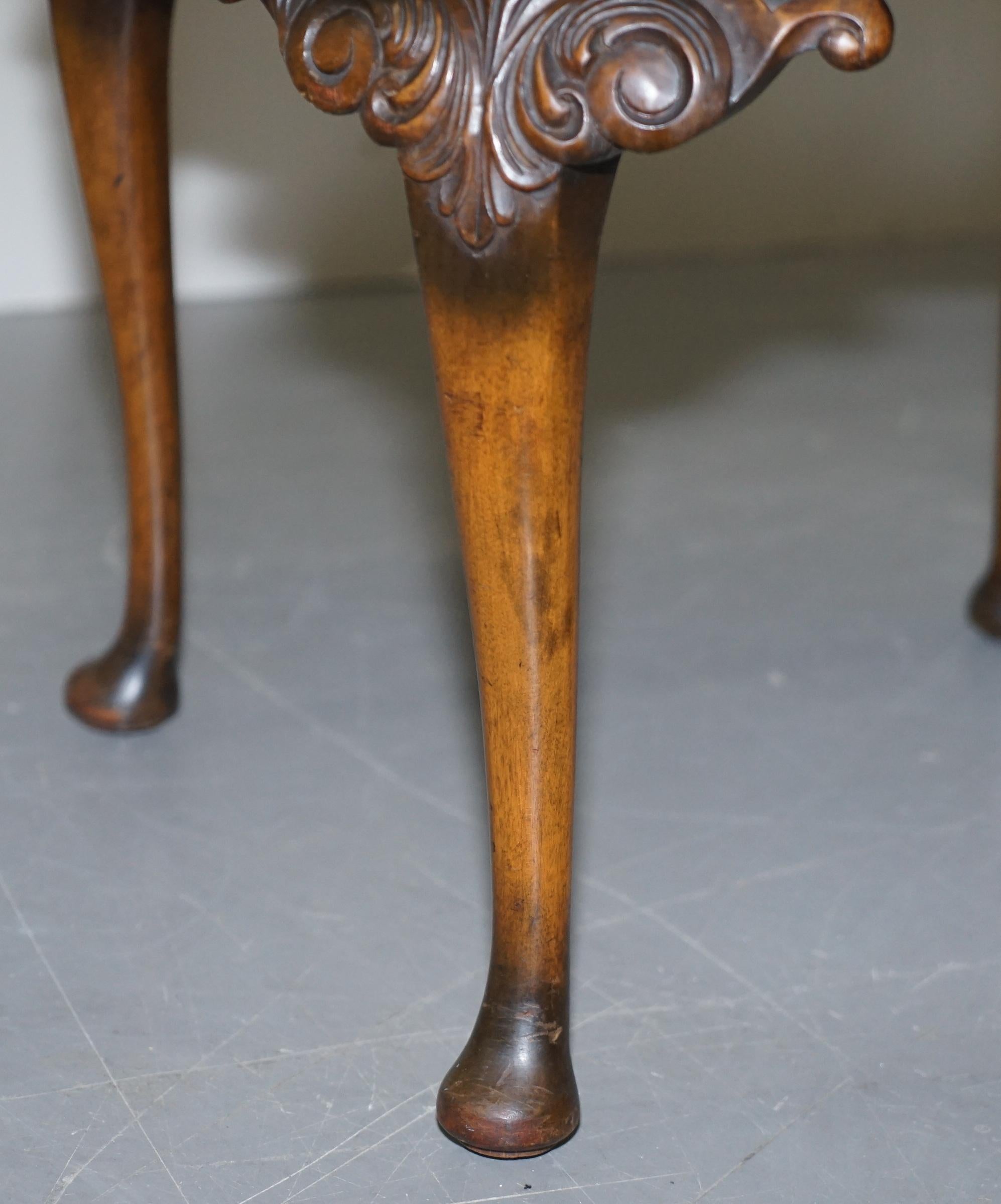 Lovely Victorian Walnut & Italian Pietra Dura Specimen Marble Chess Coffee Table 8