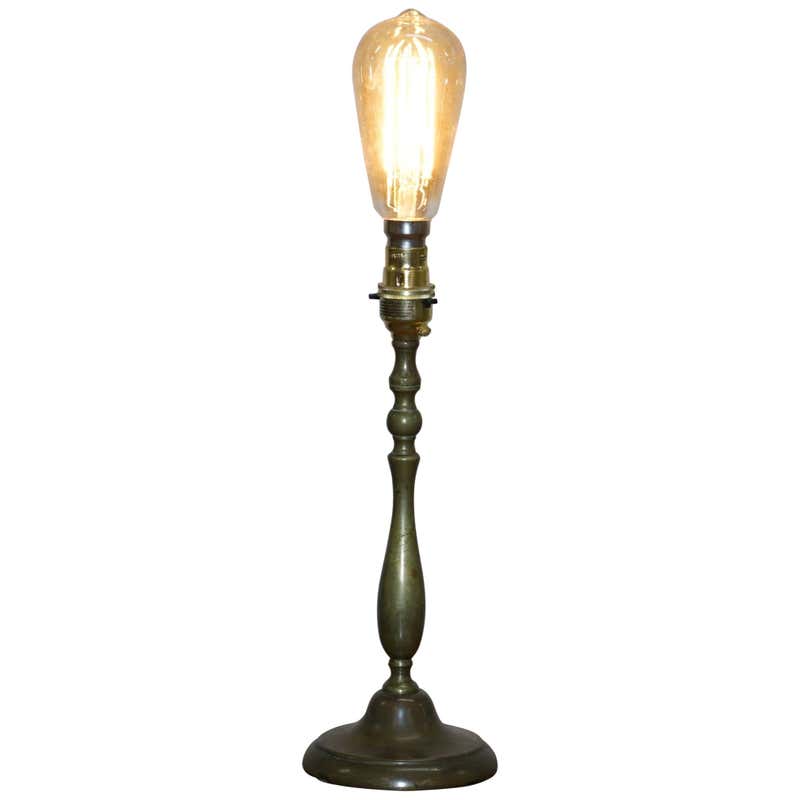 Exquisite Vintage Bronzed Fully Retored Table Candle Lamp New Fitting ...