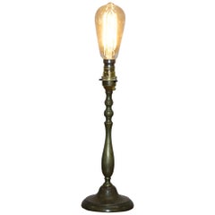 LOVELY Used BRONZED FULLY RETORED TABLE CANDLE LAMP NEW FiTTING, CABLE ETC