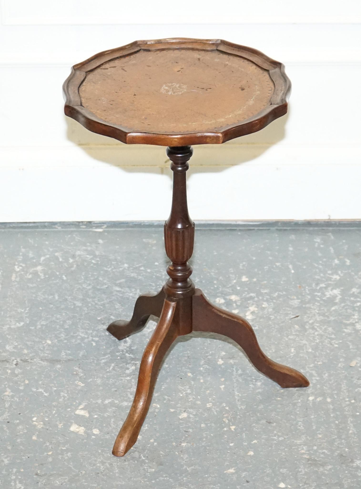 Antiques of London



We are delighted to offer for sale this Lovely Vintage Brown Gold Leather Top Plant Wine Side Stand On Tripod Feet.


Explore our thoughtfully selected inventory and find the perfect addition to elevate your space. Don’t miss