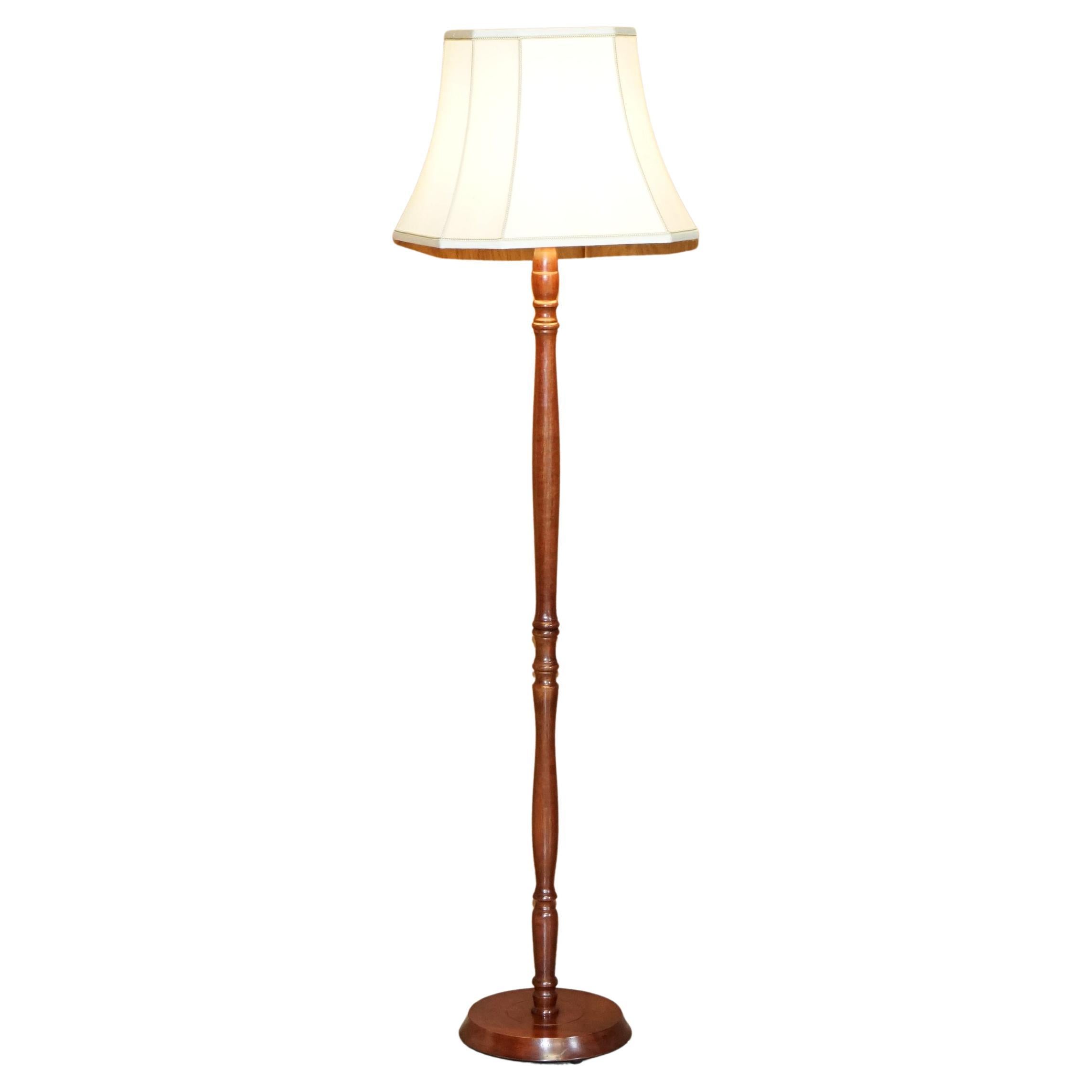 Lovely Vintage circa 1940's Floor Standing Lamp with Endon Hand Made Lampshade