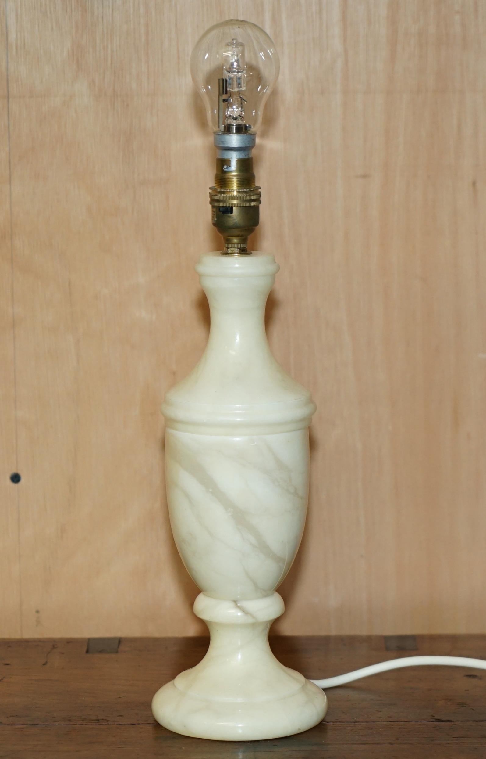 Royal House Antiques

Royal House Antiques is delighted to offer for sale this lovely vintage Circa 1960's Italian Urn shaped marble table lamp

A very good looking well made and decorative piece

We have cleaned the lamp, it comes with the original