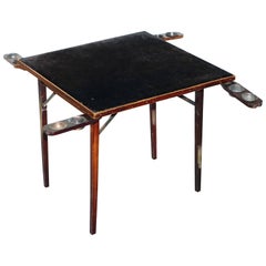 Lovely Vintage Edwardian Folding Card Table Fully Stamped Registered x Trademark