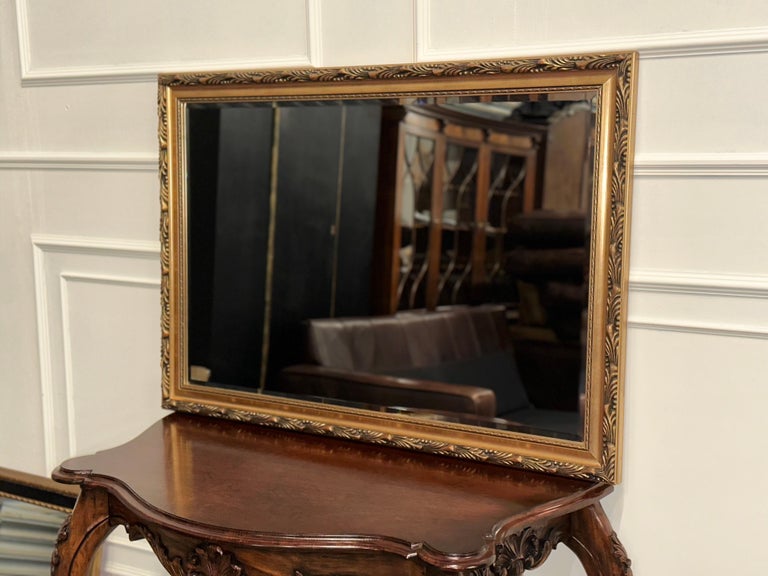 Lovely Vintage Gold Ornate Bevelled Mirror For Sale at 1stDibs