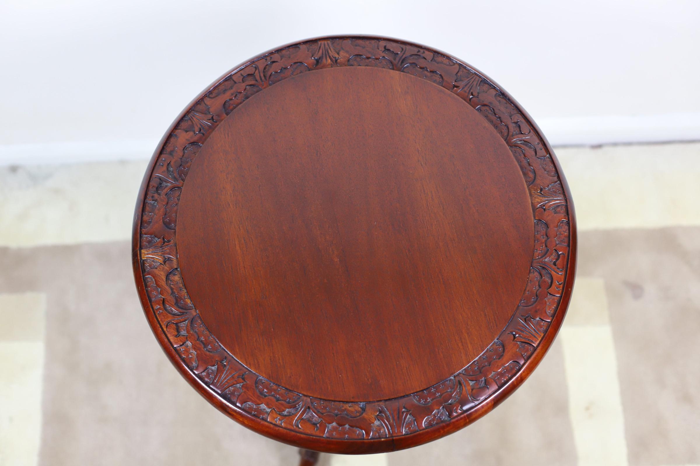 20th Century Lovely Vintage Hardwood Wine Table For Sale