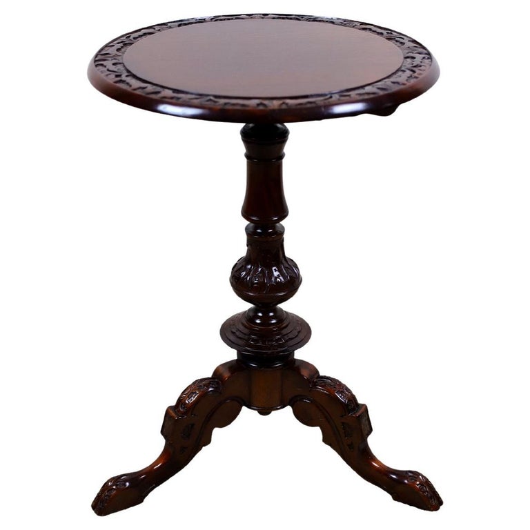 Lovely Vintage Hardwood Wine Table For Sale at 1stDibs