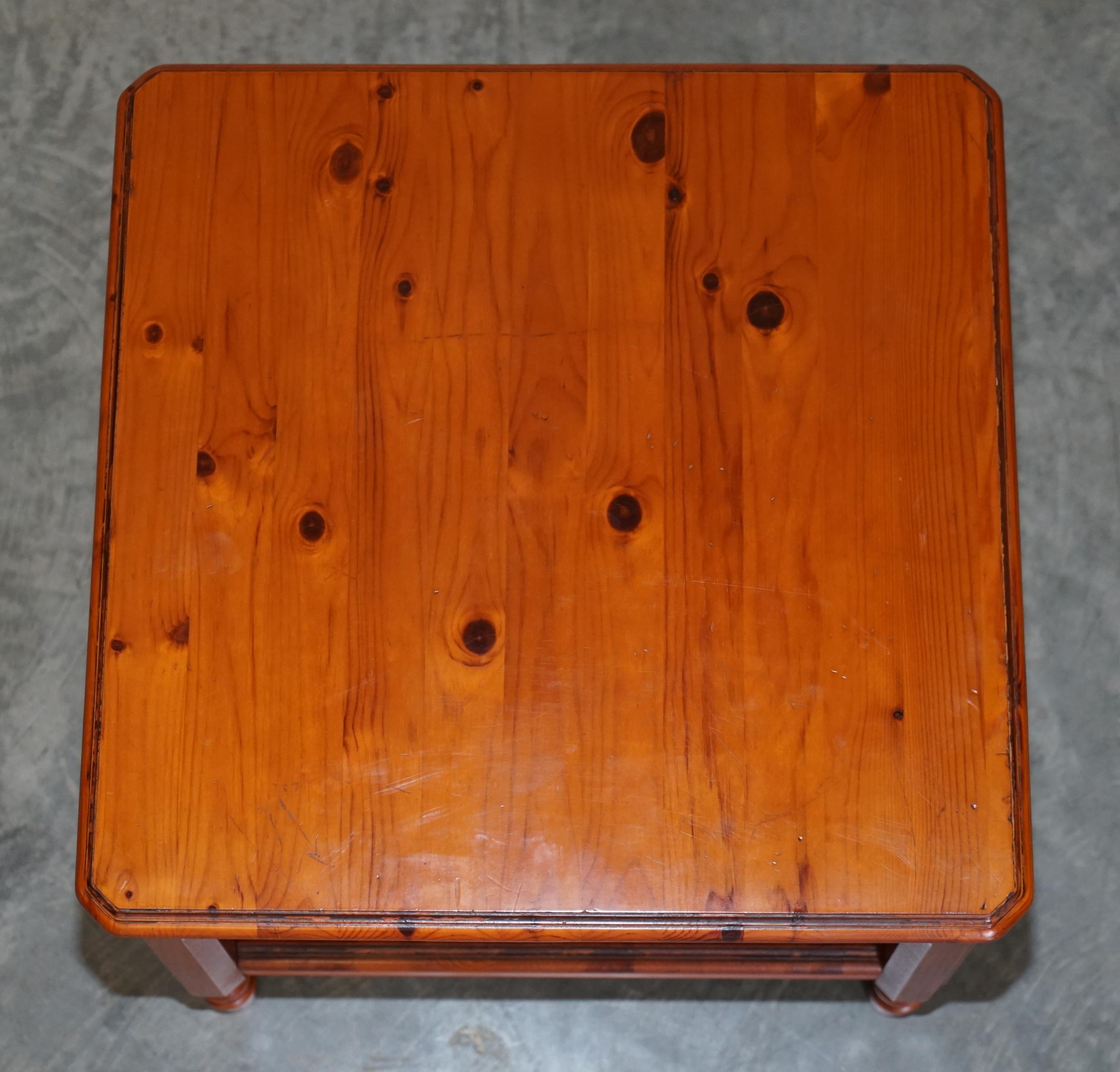 knotty pine end tables