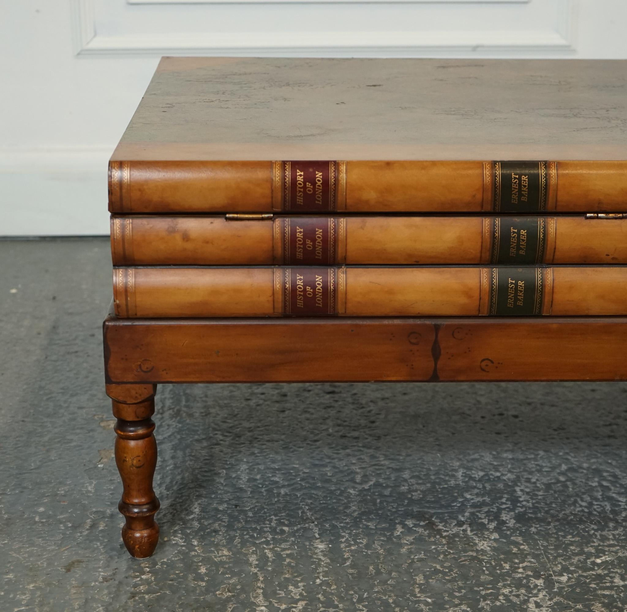 stacked book coffee table