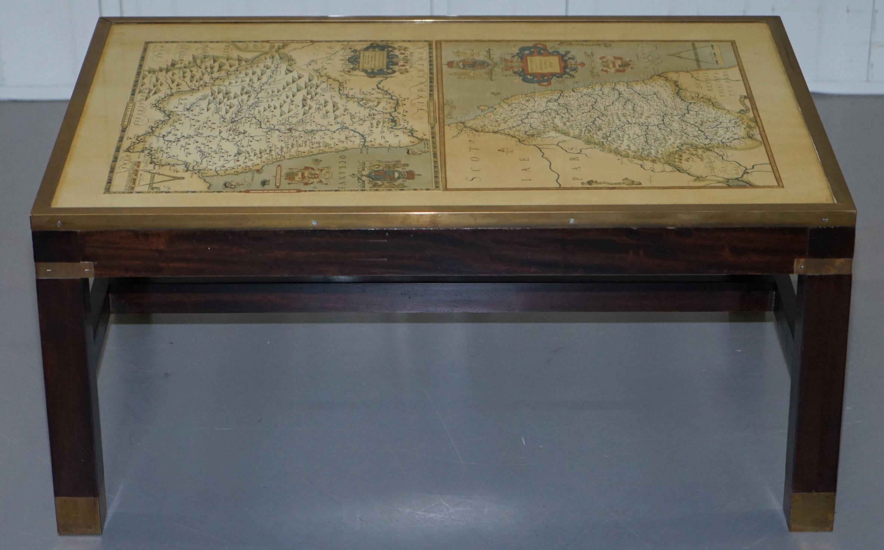 military map table