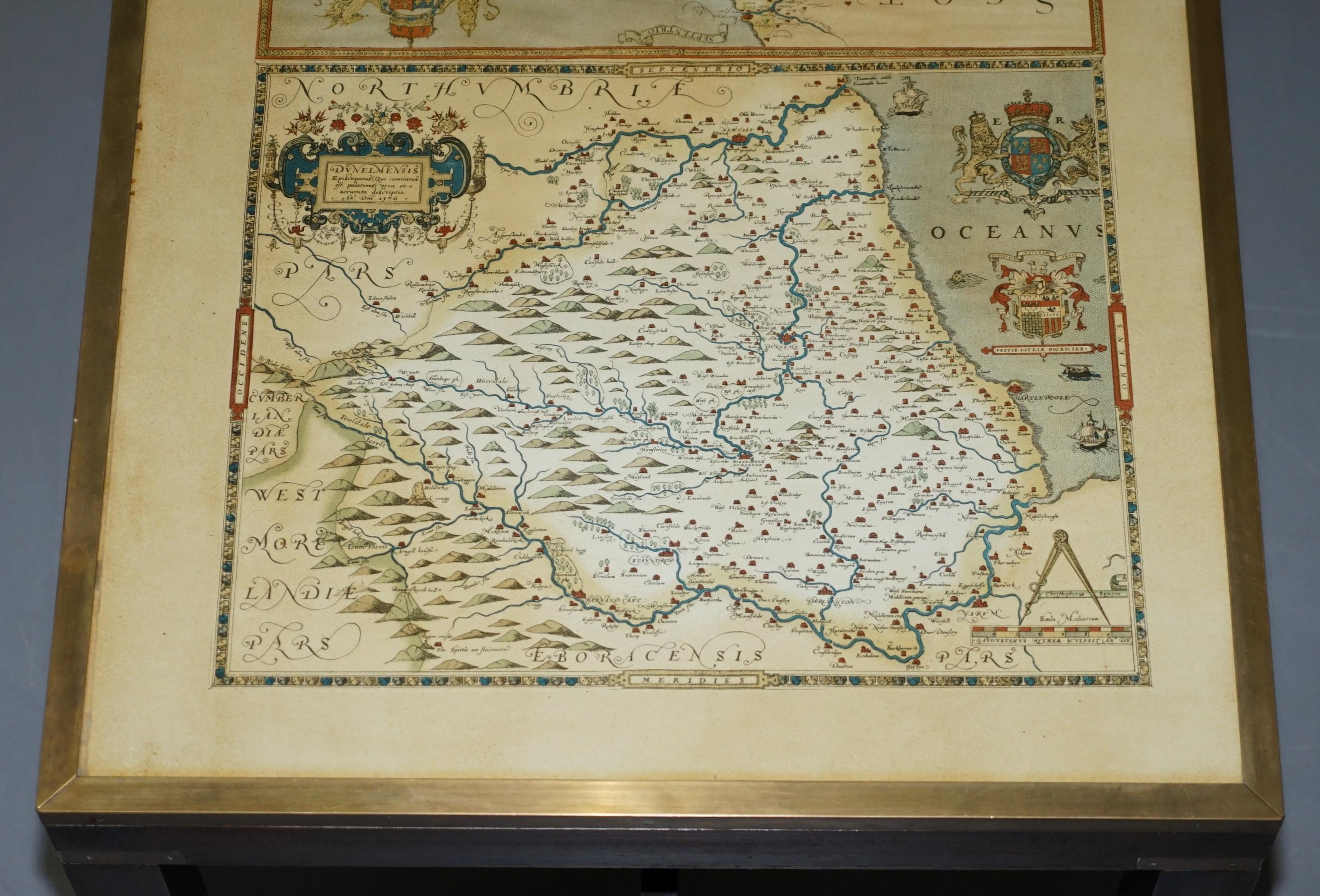 antique map table