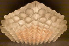 Schöner Vintage Murano Glass Flush Mount / Made in Italy, 1960er Jahre.