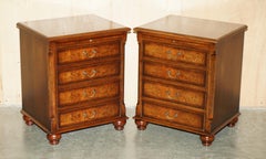 LOVELY ViNTAGE PAAR VON BURR WALNUSS SEITEN TISCH SIZED NIGHTSTANDS CHEST OF DRAWERS