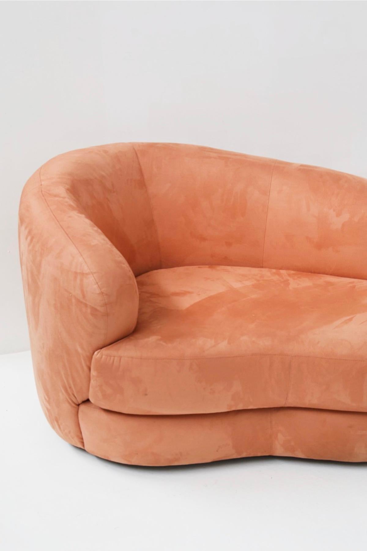 Lovely Vintage Pink Velvet Sofa Set For Sale at 1stDibs