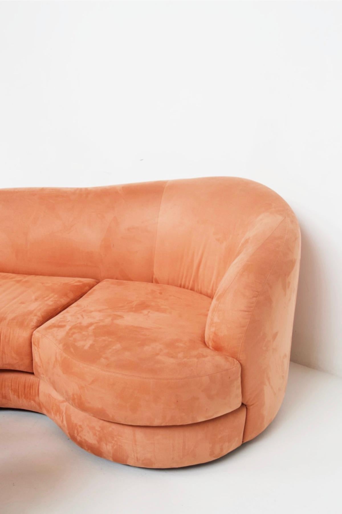 Lovely Vintage Pink Velvet Sofa Set For Sale at 1stDibs