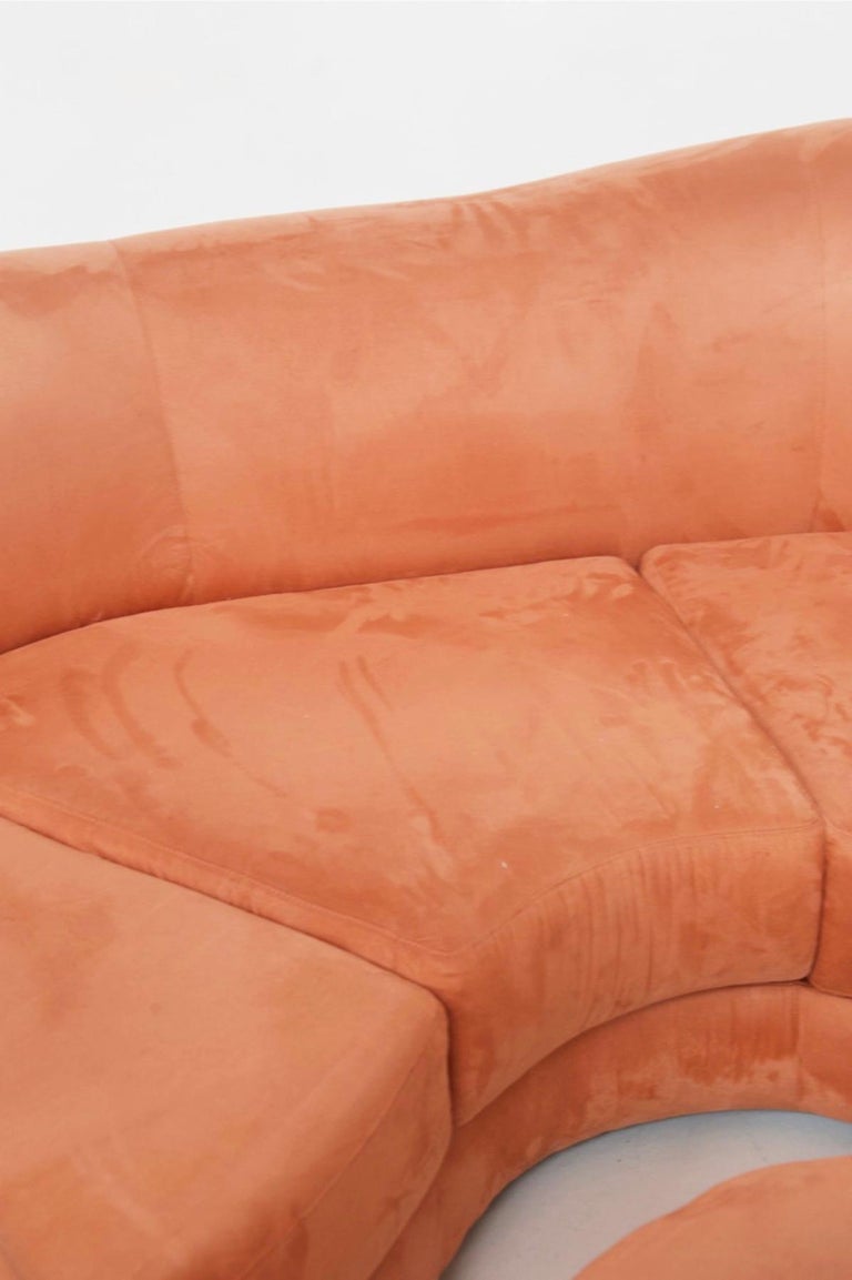 Lovely Vintage Pink Velvet Sofa Set For Sale at 1stDibs