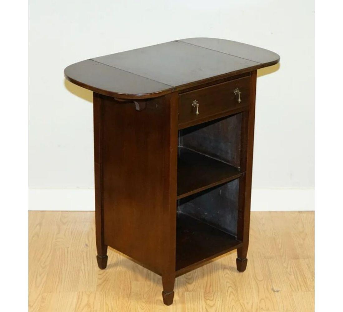 Victorian Lovely Vintage Side End Hardwood Table with Drawer For Sale