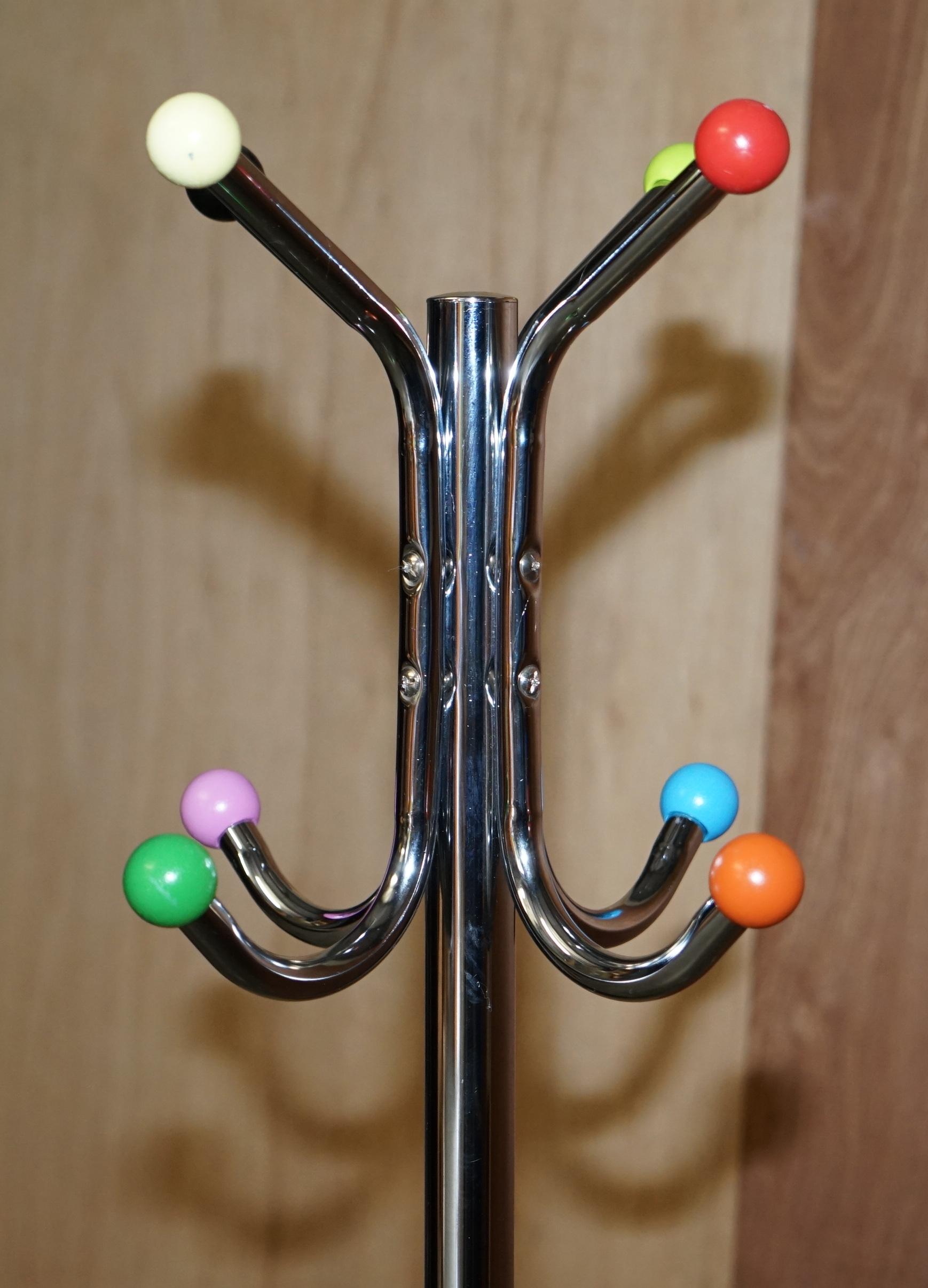 Hand-Crafted Lovely Vintage Style Chromed Atomic Coat Rack Floor Standing Very Cool & Retro