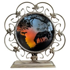 Lovely Vintage Table Lamp With Panoramic View Lovely Retro Table Lamp With Panoramic View