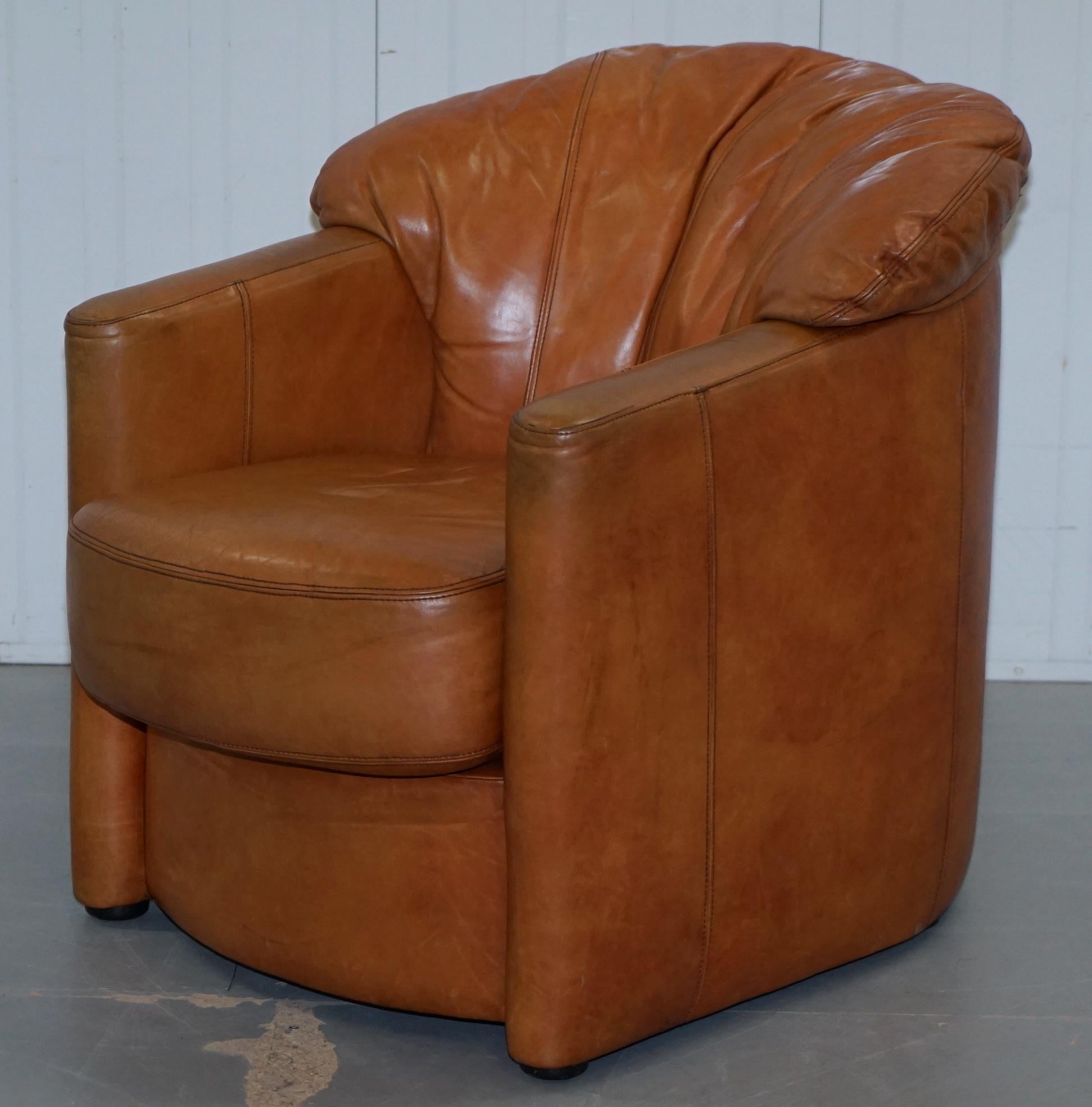 aged tan leather