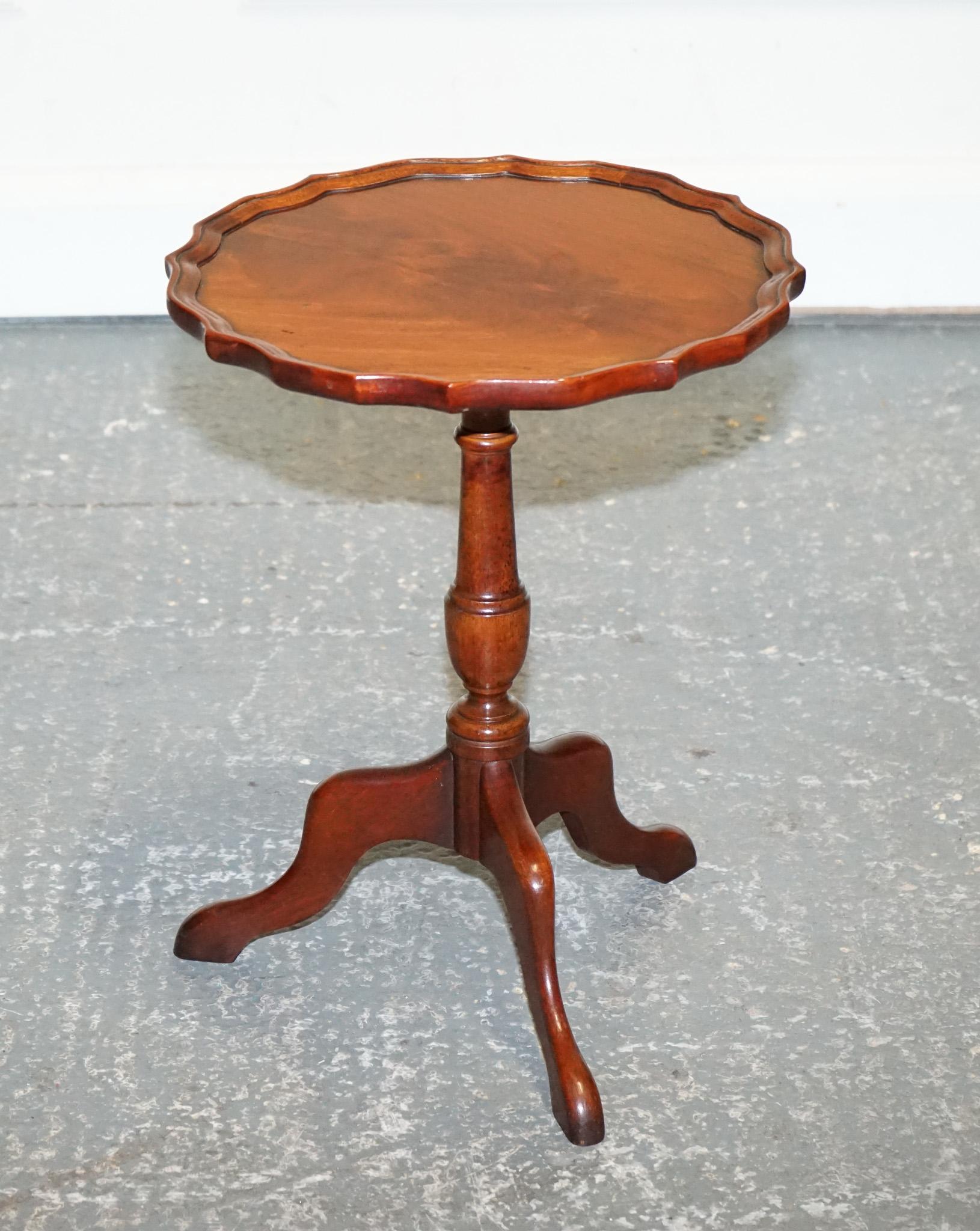 
We are delighted to offer this beautiful Charles Barr walnut pie crust side table for sale. 

Please carefully examine the pictures to see the condition before purchasing, as they form part of the description. If you have any questions, please