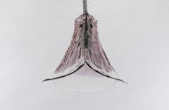 Lovely Violet Pendant Lamp for J.T. Kalmar in Murano Glass by Carlo Nason, 1970s