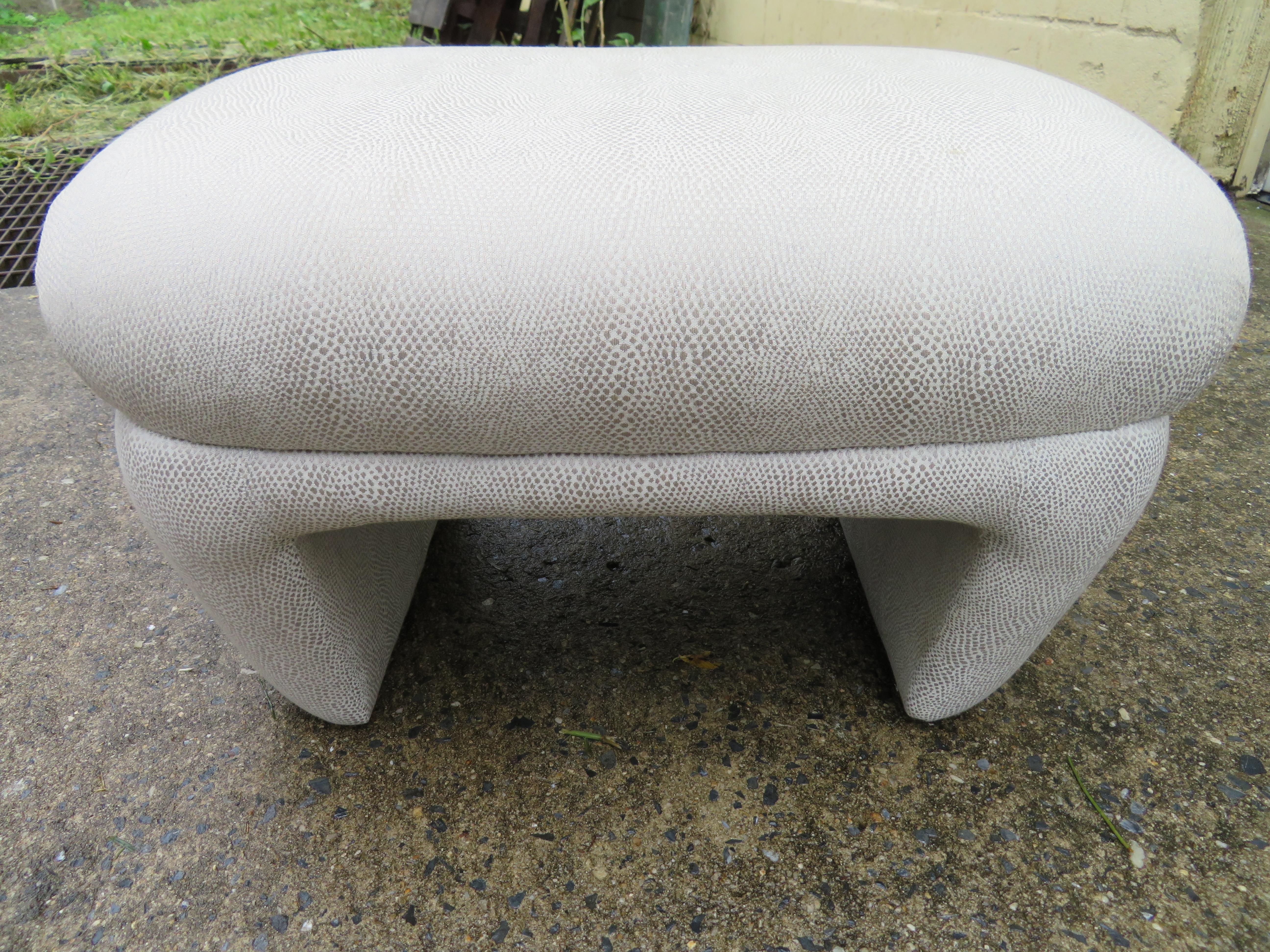 Lovely Vladimir Kagan for Preview Lounge Chair Ottoman Mid-Century Modern 4