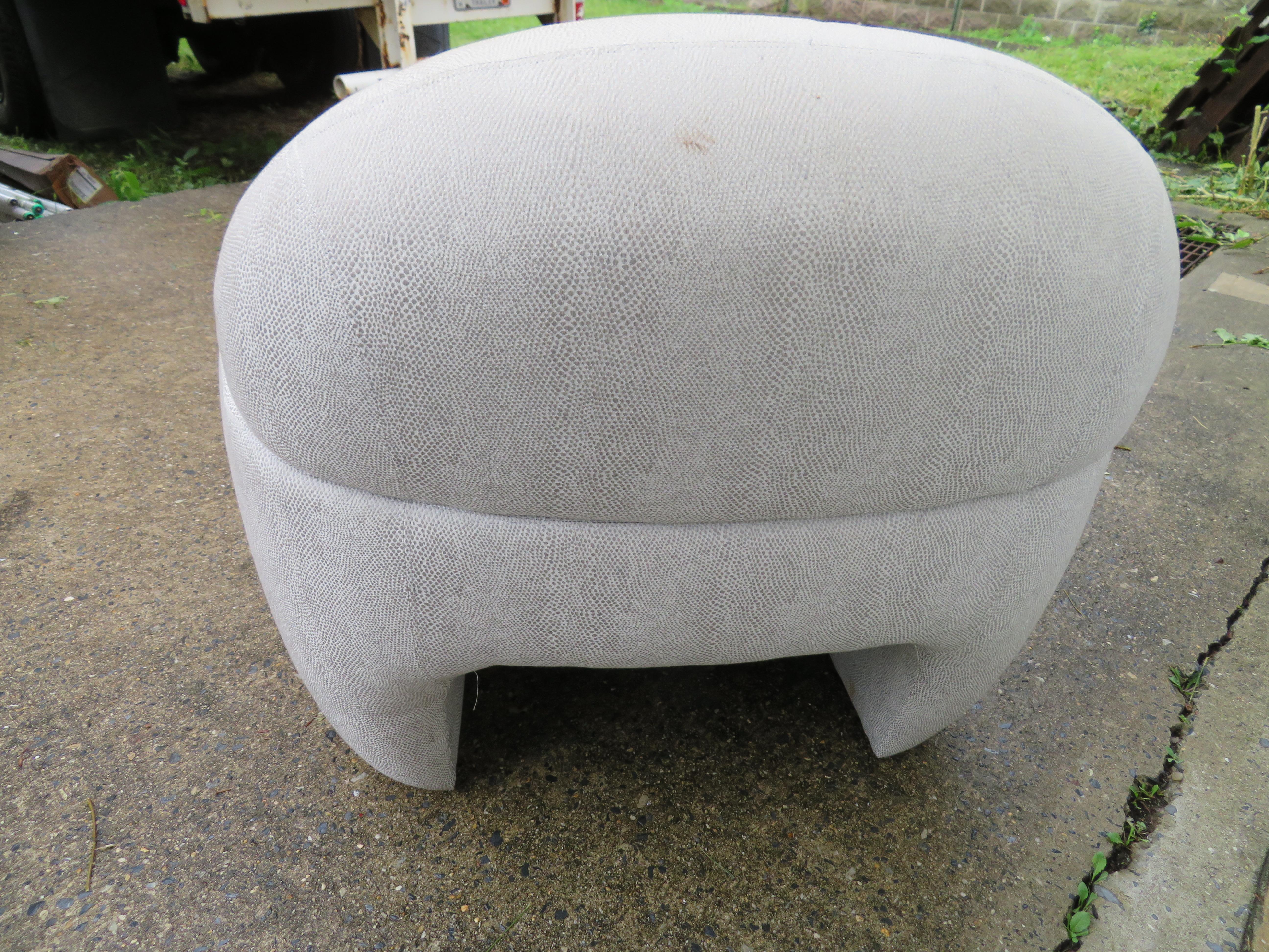 Upholstery Lovely Vladimir Kagan for Preview Lounge Chair Ottoman Mid-Century Modern