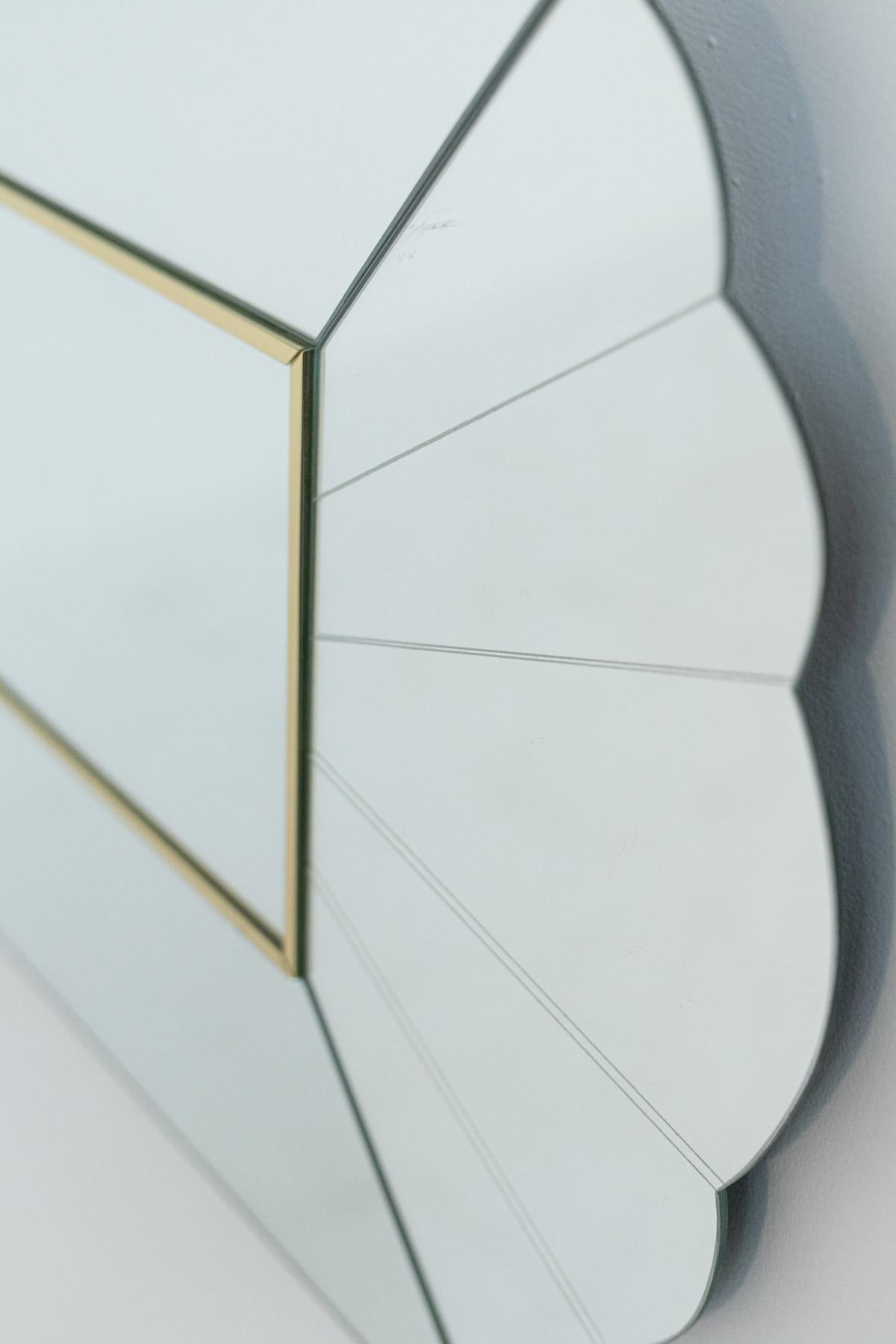 Mid-Century Modern Lovely Wall Mirror by Alain Delon for Maison Jansen