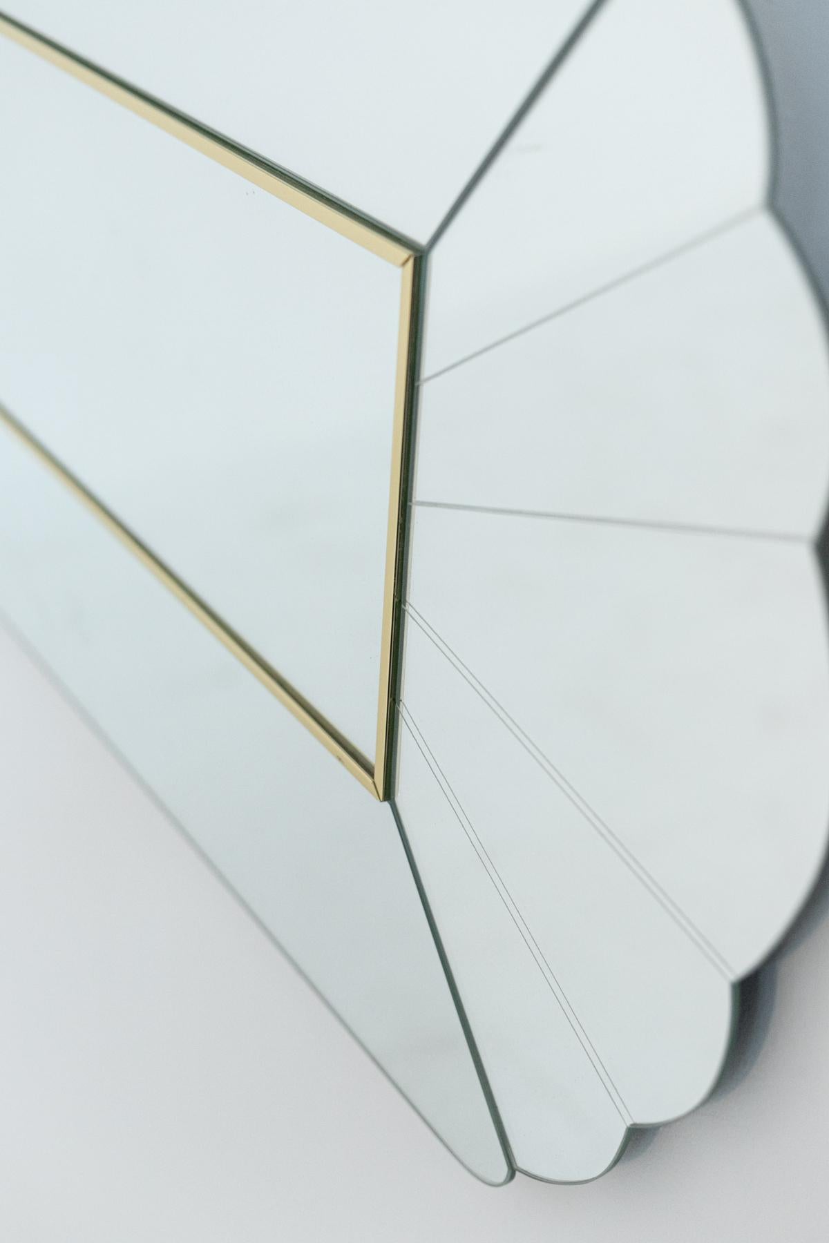 Late 20th Century Lovely Wall Mirror by Alain Delon for Maison Jansen