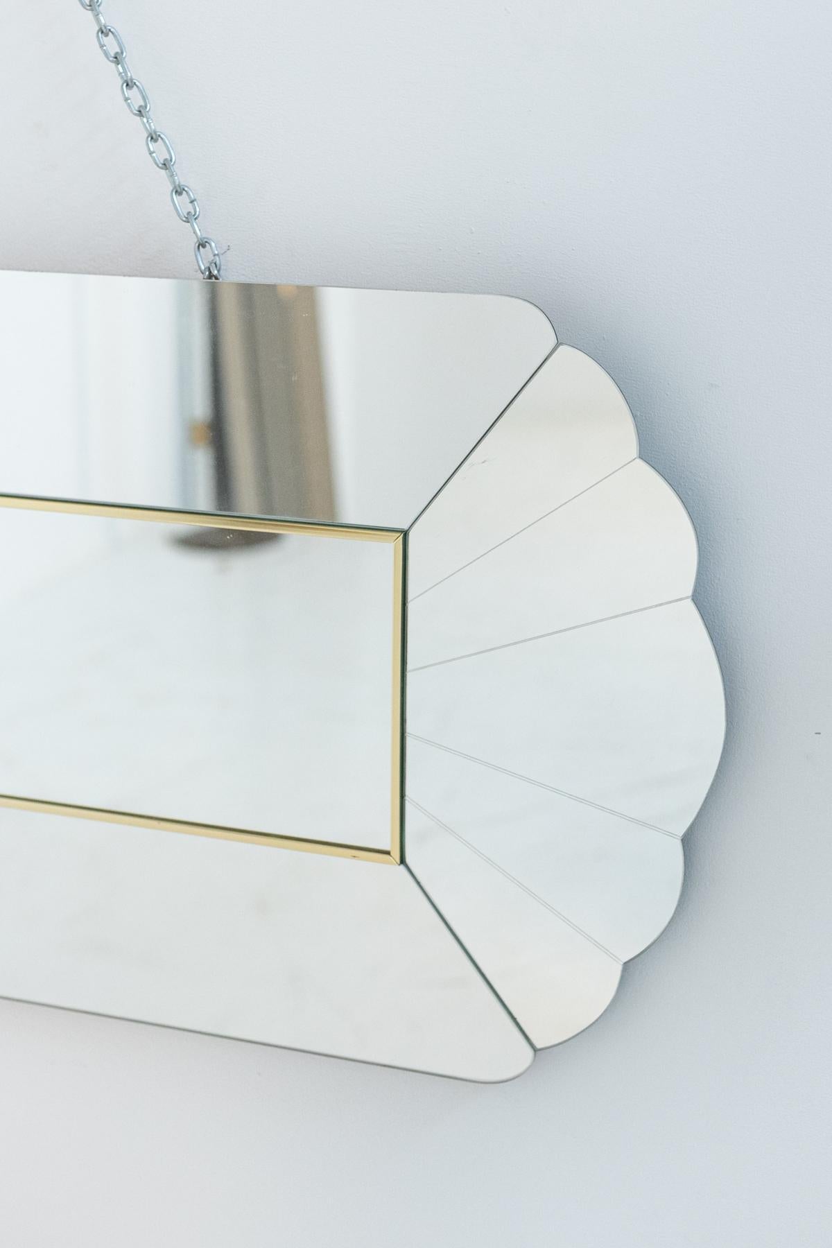 Lovely Wall Mirror by Alain Delon for Maison Jansen 2