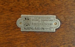 LOVELY WARiNG & GILLOW 1932 STAMPED BURR WALNUT DOUBLE BEDSTEAD BED FRAME