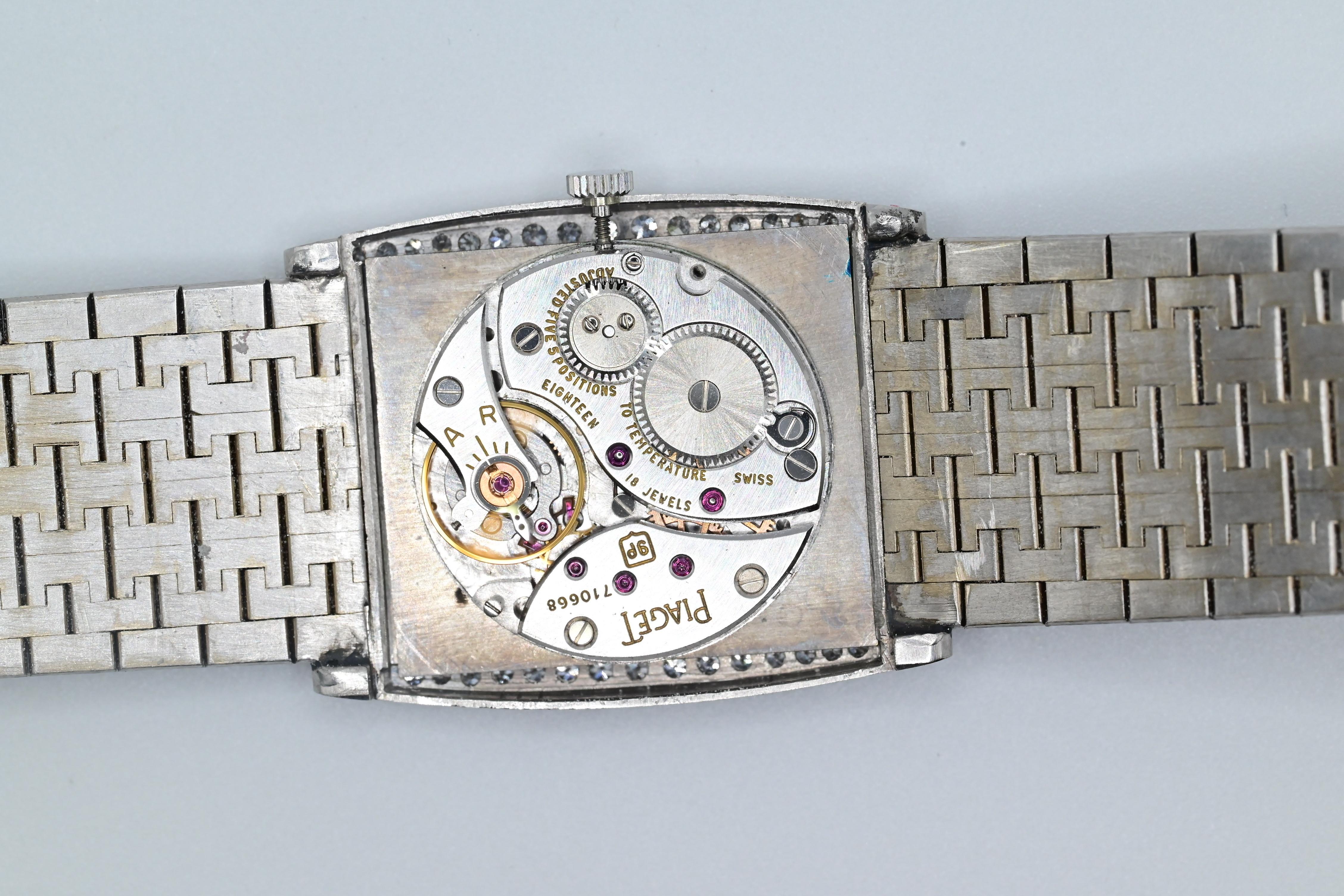 Lovely White Gold Piaget Ladies Watch With Diamonds Reference 9675 3